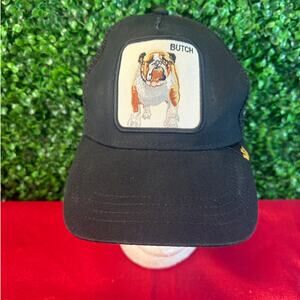 Goorin Bros The Farm Trucker Hat Black Butch Bulldog  Adult Adjustable Cap